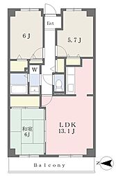 ノイ初芝 3LDKの間取図画像