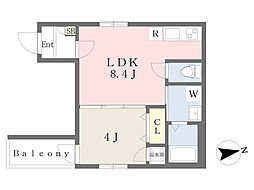 セレナ平林 1LDKの間取図画像