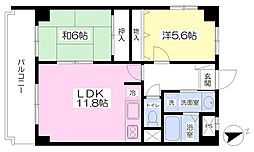 ウエストポート 2LDKの間取図画像