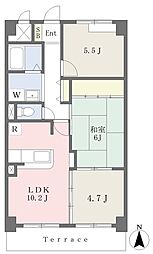 エバーグリーン 3LDKの間取図画像