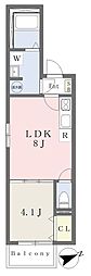 SOLARE石津川 1LDKの間取図画像