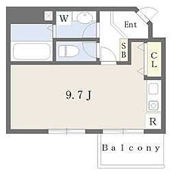 アネックス寿 ワンルームの間取図画像