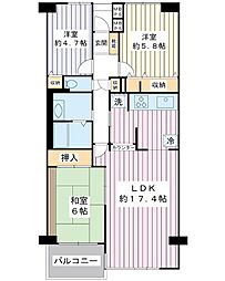 間取図画像 3LDK