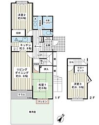 舞浜コートハウス1 3LDKの間取図画像