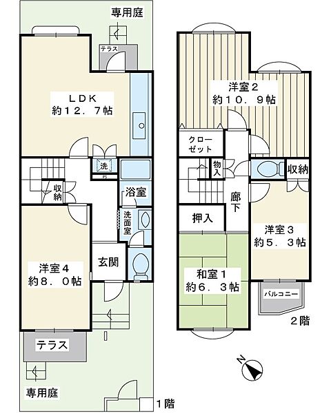 間取りを拡大表示