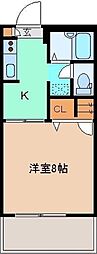 セフィラマーチB 1Kの間取図画像