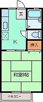 パナハイツくすの木　Ｂ 201 ｜ 群馬県桐生市梅田町1丁目433-6（賃貸アパート1K・2階・27.08㎡） その2