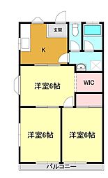 ロマリア 3Kの間取図画像