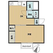 ミレニアム A203 ｜ 島根県出雲市白枝町（賃貸アパート1DK・2階・31.80㎡） その2