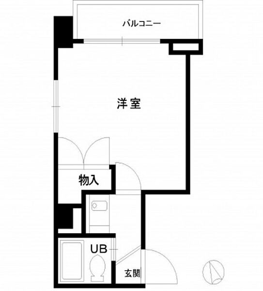 広島県広島市中区宝町(賃貸マンション1R・6階・20.38㎡)の写真 その2