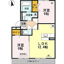 アナザースカイ 203 ｜ 大分県中津市大字湯屋（賃貸アパート2LDK・2階・56.44㎡） その2