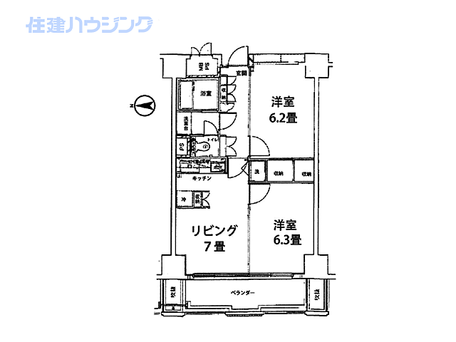 間取り JR山手線 池袋駅 徒歩7分