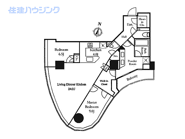 間取り パークコート神宮北参道ザタワー 5階/-