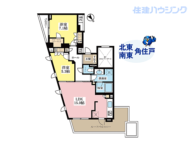 間取り ライオンズプラザ初台グランフォート 10階/-