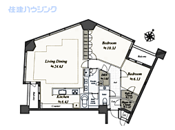 間取図画像 2LDK