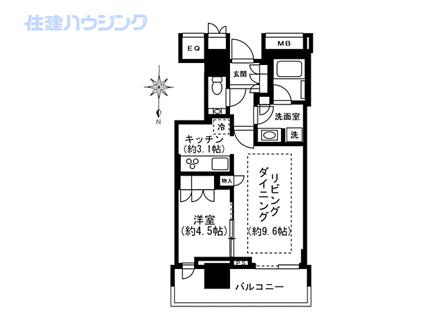 間取り ザ・パークハウス晴海タワーズ　ティアロレジデンス 22階/-