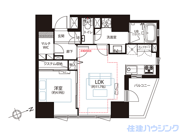 間取りを拡大表示