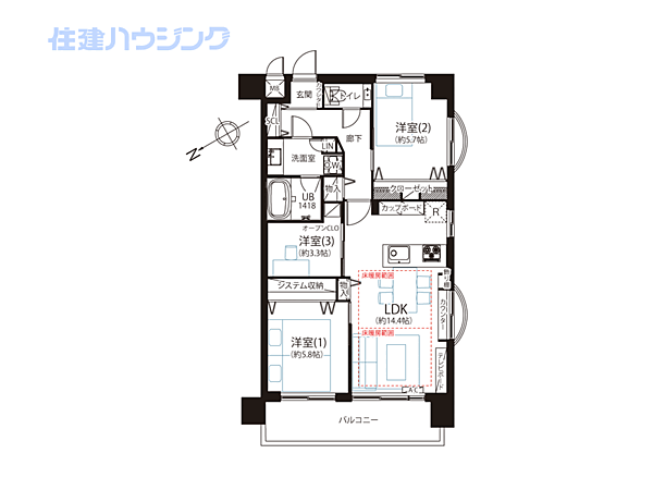 間取りを拡大表示