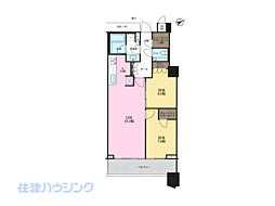 三田ガーデンヒルズウエストヒル 2LDKの間取図画像