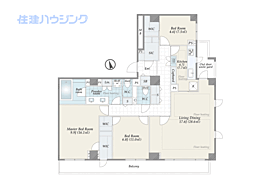 パークコート等々力 3LDKの間取図画像