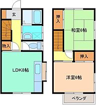 ハイツ峯 2 ｜ 群馬県桐生市相生町2丁目959-14（賃貸アパート2LDK・1階・52.99㎡） その2