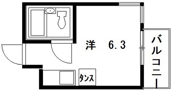 ベルエール牛田 ｜広島県広島市東区牛田中1丁目(賃貸マンション1R・2階・15.53㎡)の写真 その2