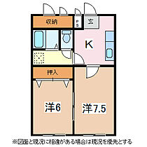 長野県松本市征矢野１丁目（賃貸マンション2K・2階・44.00㎡） その2