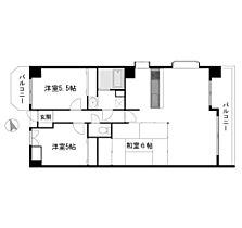 ガーデンビュー天野 ８０３ ｜ 広島県広島市中区上幟町2-39（賃貸マンション3LDK・8階・71.77㎡） その2