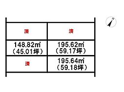 売土地 売土地　加西市北条町古坂　3区画