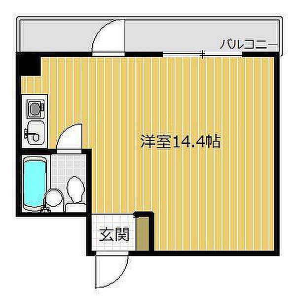 石原第6ビル 503｜神奈川県横浜市青葉区市ケ尾町(賃貸マンション1R・5階・23.34㎡)の写真 その2