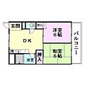 シャトー丹下2階4.5万円