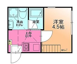 アパート 1Kの間取図画像