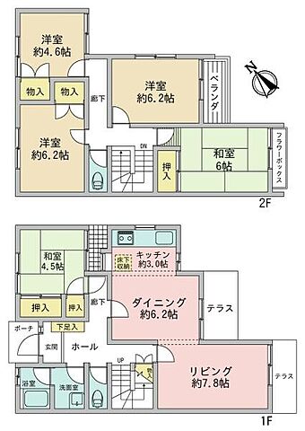 間取り 藤和コミュニティハウス鶴川 1階/-
