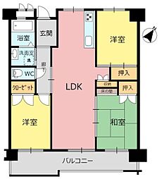 間取図画像 3LDK