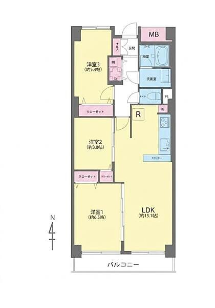間取りを拡大表示