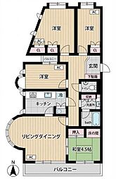 ウエダマンション 2階4LDKの間取り