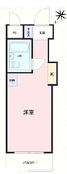 TOP鶴見No.2 ワンルームの間取図画像