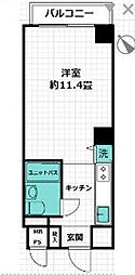 サンコート大通り公園横浜阪東橋 ワンルームの間取図画像