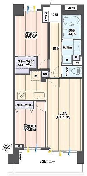 間取りを拡大表示