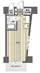 日興パレス横浜 ワンルームの間取図画像