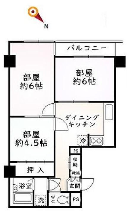 3DK 間取り