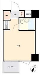 ライオンズプラザ横浜戸部 ワンルームの間取図画像