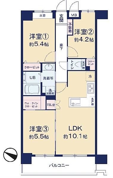 間取りを拡大表示