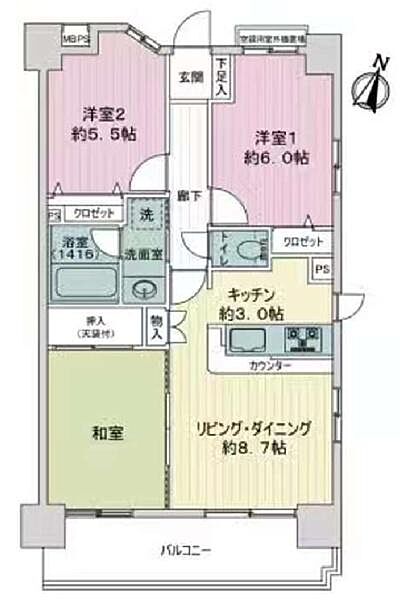 間取りを拡大表示
