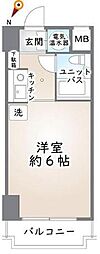藤和伊勢佐木町ハイタウン ワンルームの間取図画像