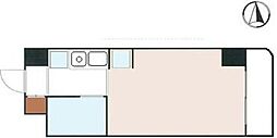スカイコート鶴見2 ワンルームの間取図画像