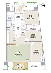 間取図画像 3LDK