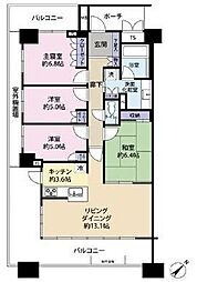 コットンハーバータワーズベイイースト 4LDKの間取図画像