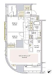 グランドメゾン山下公園 2LDKの間取図画像