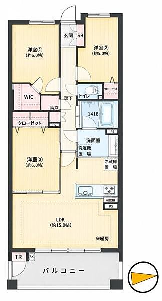 間取りを拡大表示
